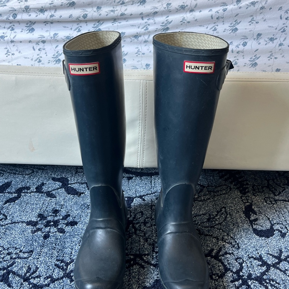 Hunter Original Tall Boots Navy